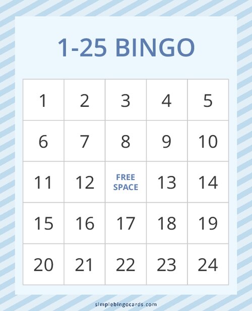 1-25 BINGO