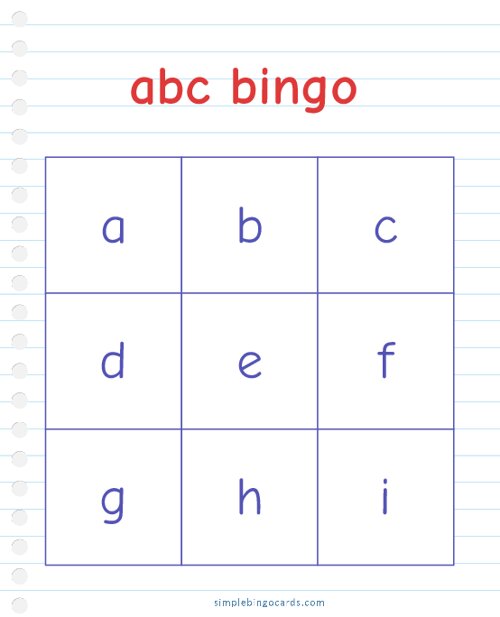 abc bingo