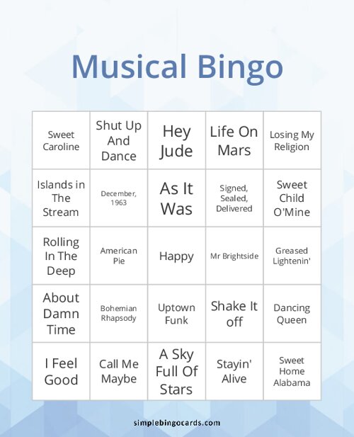 Musical Bingo