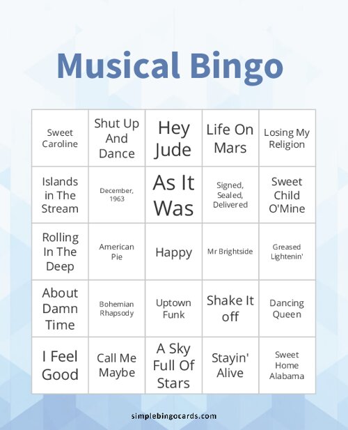 Musical Bingo