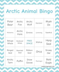 Arctic Animal Bingo