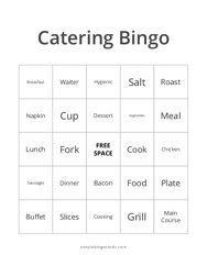 Catering Bingo