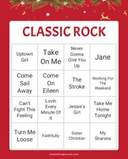 Classic Rock Bingo