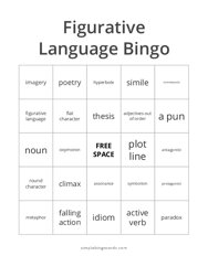 Figurative Language Bingo