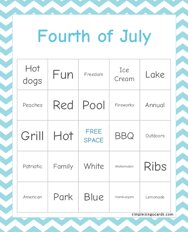 Fourth of July Bingo