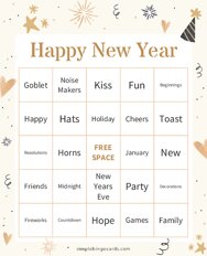 Happy New Year Bingo