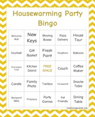 Housewarming Party Bingo