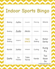 Indoor Sports Bingo