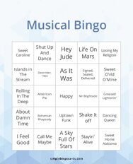 Musical Bingo