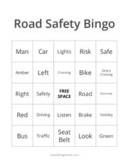 Road Safety Bingo