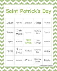 Saint Patricks Day Bingo