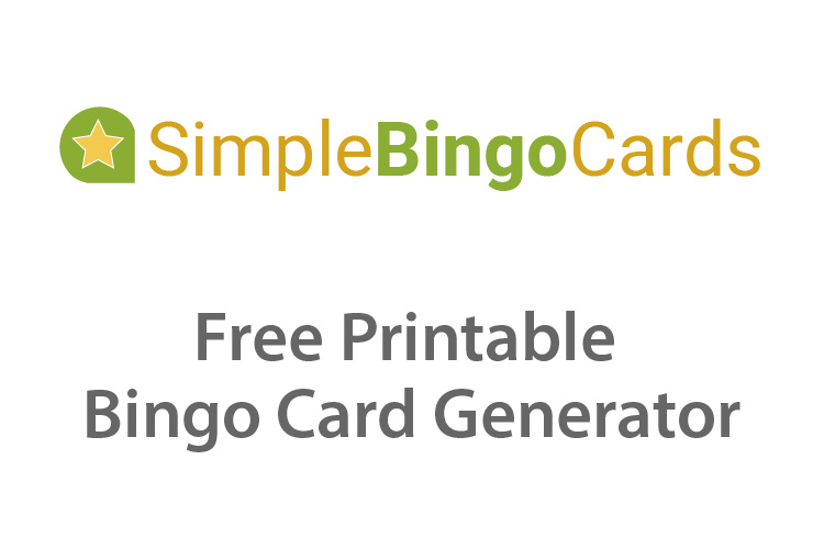 Free printable and virtual bingo card generator